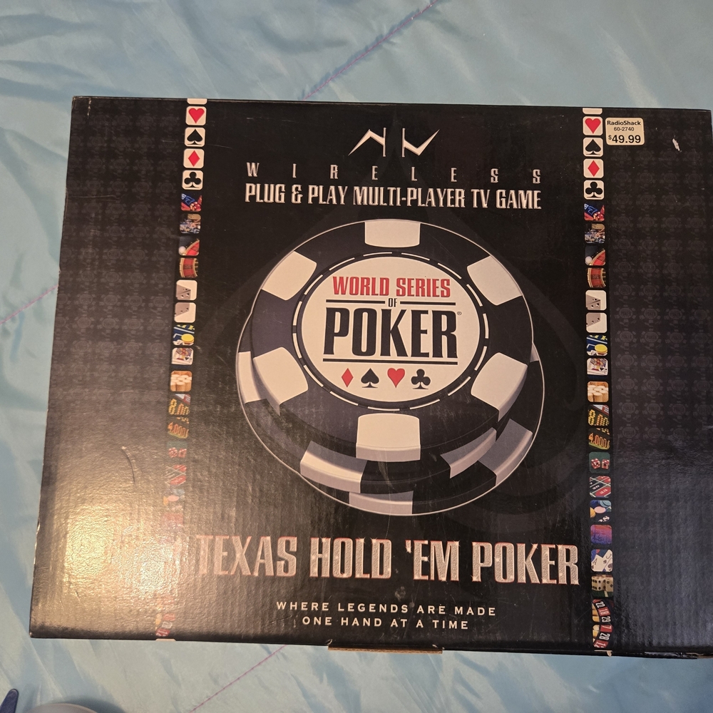 Excalibur World Series of Poker Wireless 15 in 1 Plug & Play TV Games 6players